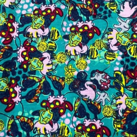 LuLaRoe Womens Randy Shirt Top Size Small Disney Minnie Mouse Raglan Sleeves - Picture 4 of 10